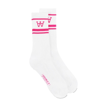Wood Wood Double A 2P Socks Con 9005-9517 Beetroot